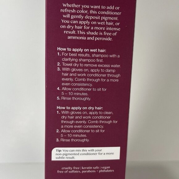 Kristin Ess Color Depositing Conditioner Dark Mauve 6.7 Oz made in Italy - Picture 2 of 6